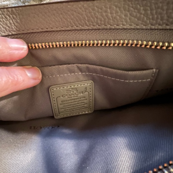 Coach Gray Crossbody Bag with Pebbled Leather - Picture 5 of 13